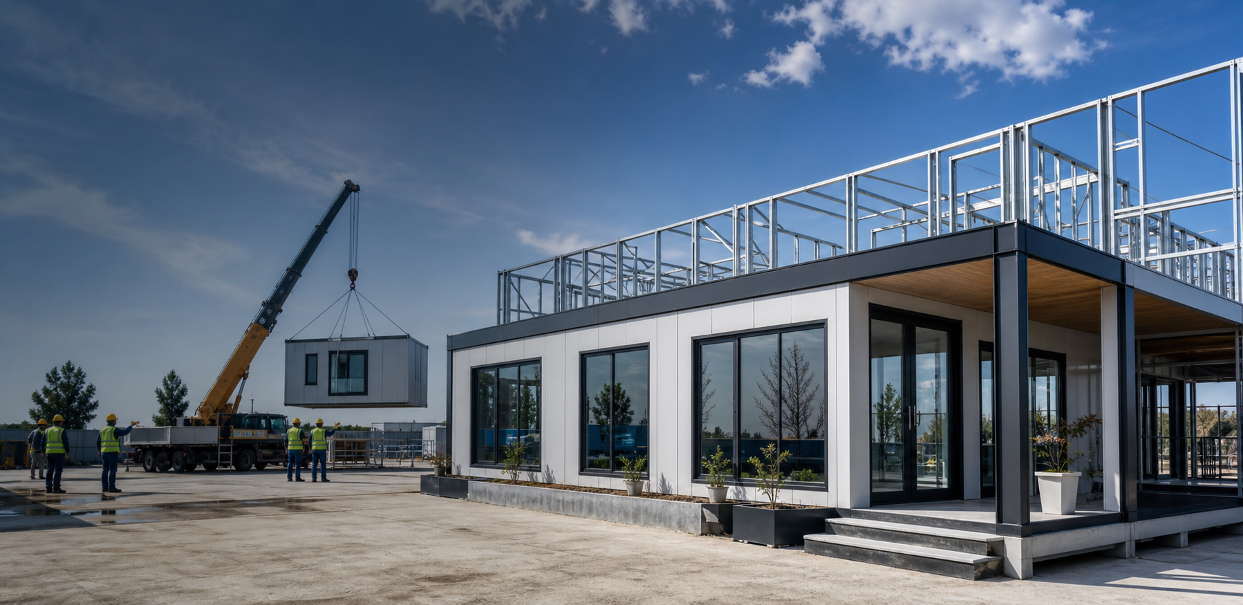 Prefabrik yapi montaji
